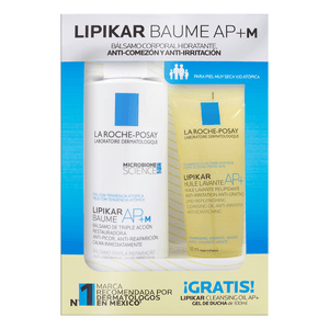 Kit Crema Corporal Hidratante Lipikar Baume Ap+M 400 ml Kit Crema Corporal Hidratante Lipikar Baume Ap+M  400 Ml