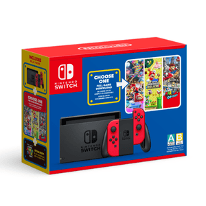 Nintendo Switch Mario Choose One Bundle V 1.1 Rojo Y Negro 1 Pz