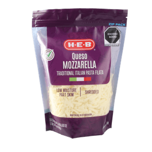 HEB Queso Mozzarella Rallado 454 g