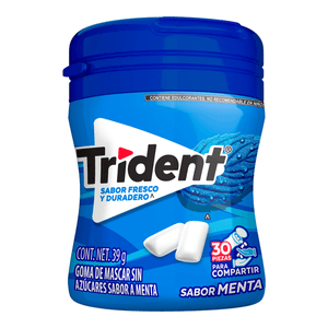 Trident Menta Botella 39g Trident Menta Botella 39 Gr