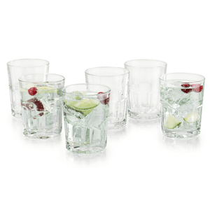 Jgo Vasos Rocas Boston 6pc Crisa Cristalino 290 1 Pz