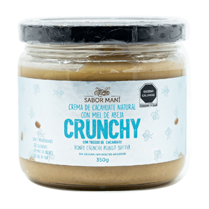 Crema de Cacahuate con Miel de Abeja Crunchy 35 350 Gr