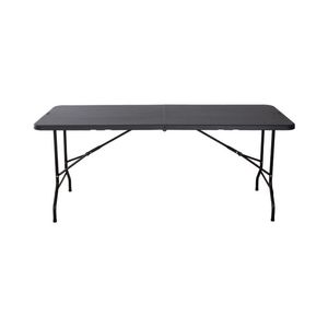 Mesa Plegable Negra 180 cm Kerrville 1 pz