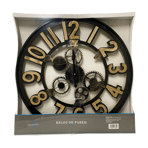 Reloj de Pared Negro Item Size: 60 Cm 1 Pz