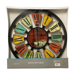 Reloj de Pared Multicolor Size: 60 Cm 1 Pz