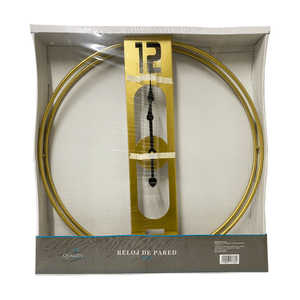 Reloj de Pared Dorado Item Size: 60 Cm 1 Pz