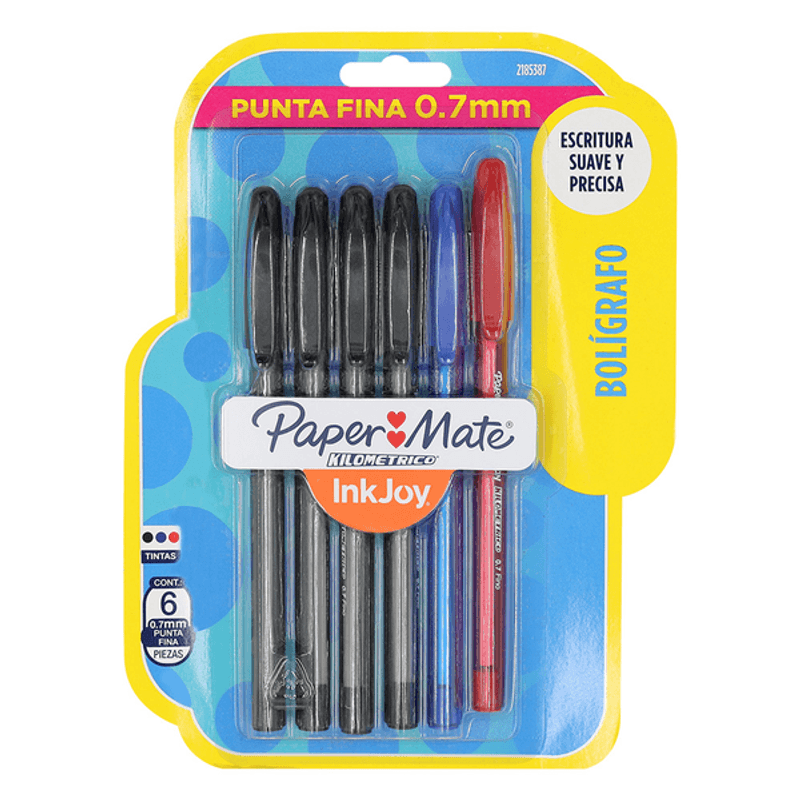 Boligrafo Paper Mate 100St 8 Colores