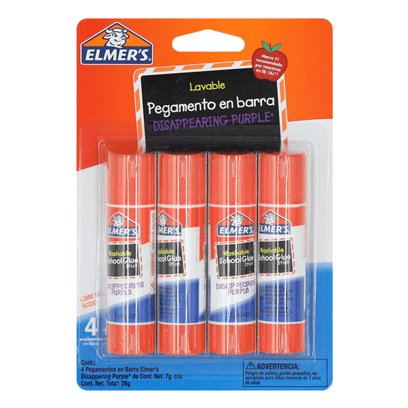 Elmer's® Disappearing Purple School Glue Stick, 3 Count