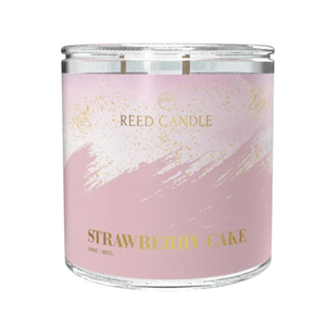 Vela Veladoras Misti Reed Candle Straberry Cake Rosado 397 g