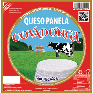 Queso Panela Covadonga Panela 400 gs 400 g Queso Panela Covadonga Panela 400 Grs 400 Gr