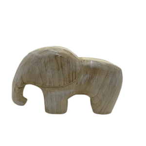 Elefante de Madera Decorativo Chico 15x4.5x11.5cm 1 Pz