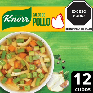 Caldo de Pollo Knorr 12 cubos de 10.5 g