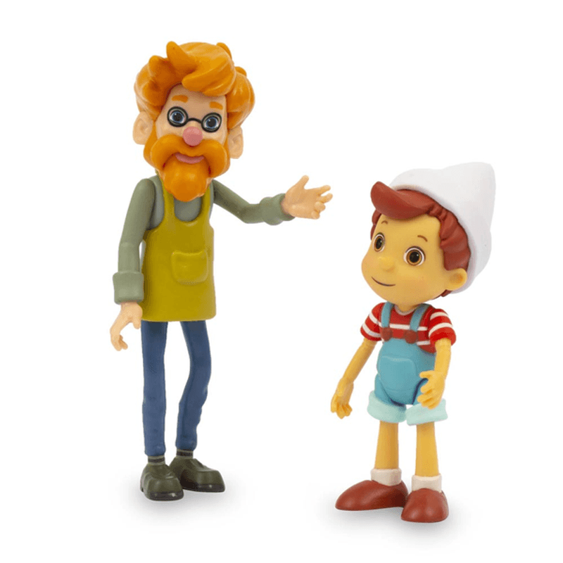Pinocchio And Friends Minifiguren 2er-Pack – Pinocchio & Geppetto, Beweglich, Ca. 9-11 Cm