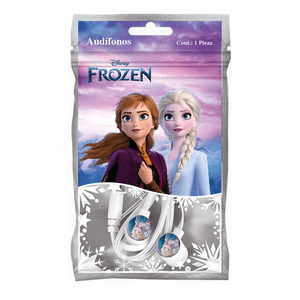 Audifonos Sencillo Bolsa Metalizada Frozen 1 Pz