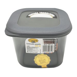 Contenedor Pequeño Cocina Mía Gris 550 Ml 1 Pz