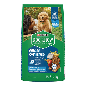 Purina Dog Chow Alimento Seco Cachorros Medianos y Grandes Bulto de 2 kg