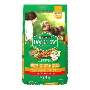 Purina Dog Chow Alimento Seco Perros Adultos Minis y Pequeños Bulto de 2 kg