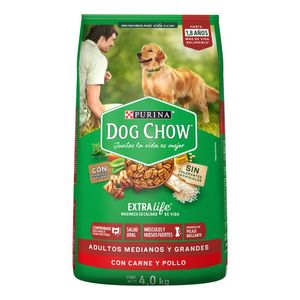 Purina Dog Chow Alimento Seco Perros Adultos Medianos y Grandes Bulto de 4 kg