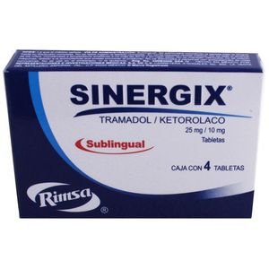 Sinergix Sublingual 25/10mg Tab4 4 Pz