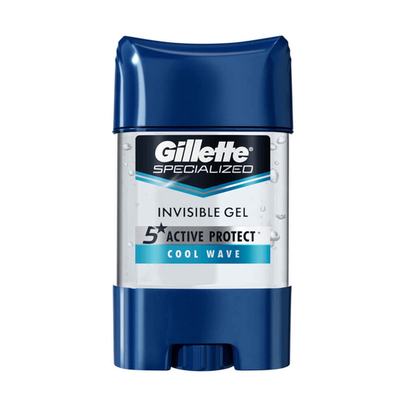 Farmacias del Ahorro, Gel Invisible Antitranspirante Gillette Power Beads  Cool Wave 82 g