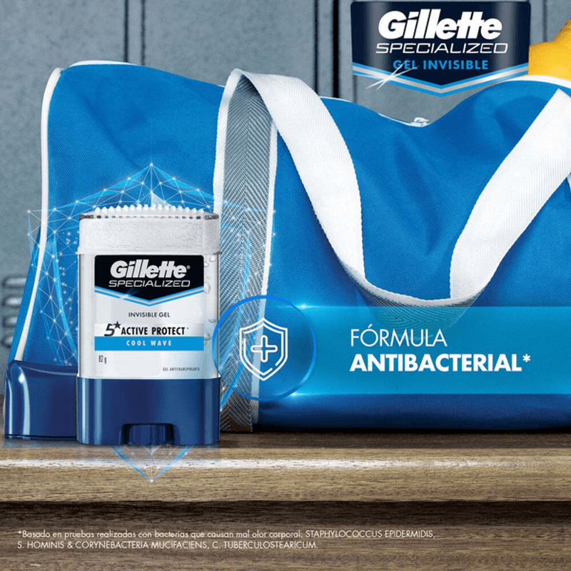 Desodorante Gillette Cool Wave En Gel Para Caballero 82 Gr