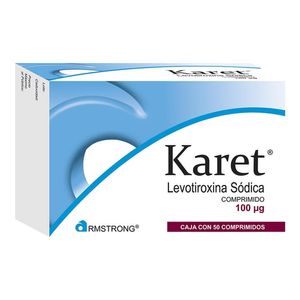 Karet caja con 50 comprimidos de 100 mcg c/u