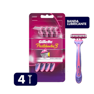 Rastrillo Desechable Para Mujer Prestobarba 3 4 Pz