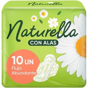 Toallas Femeninas Naturella con Alas con 10 pz