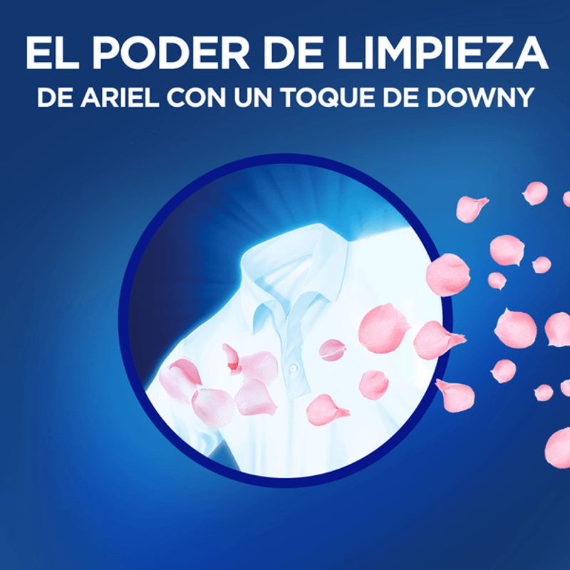 DETERGENTE EN POLVO ARIEL CON UN TOQUE DE DOWNY 1.500 KG.