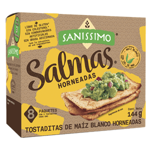 Sanissimo Salmas de Maíz Blanco Horneadas 144 g