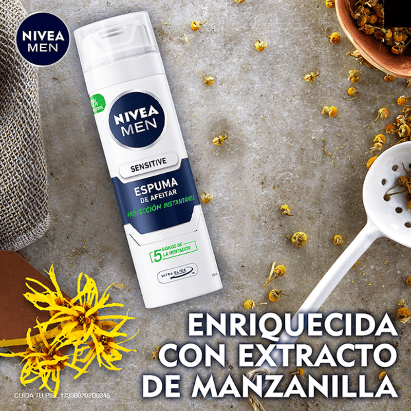 200ml Sensitive Espuma de afeitar – Sin Alcohol – NIVEA MEN