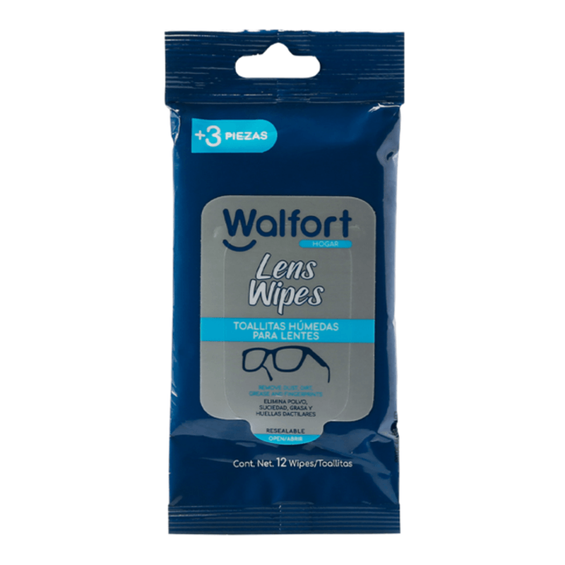 Lens Wipes Toallitas para lentes 200 pzas