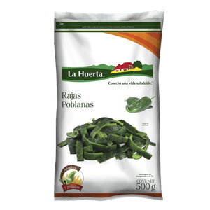 Vegetales Congelados Rajas Poblanas 500 Gr