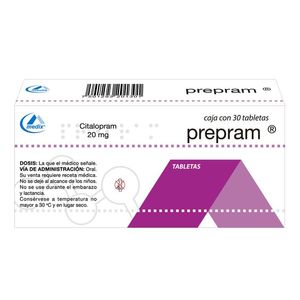 Prepram 20 Mg Tab 30 Citalopram 30 Pz