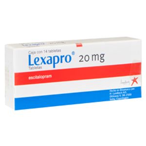 Lexapro 20 Mg Tab 14 Escitalopram 14 Pz