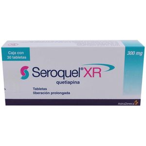 Seroquel-Xr 300 Mg C/ 30 Tab Quetiapina 30 Pz