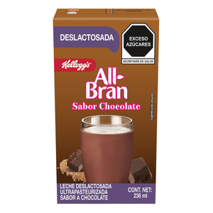 Leche Uht All Bran Chocolate Deslactosada 236 ml Leche Uht All Bran Chocolate Deslactosada  236 Ml