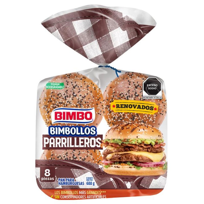 Bimbo Pan Para Hamburguesa Bimbollos Parrilleros 8 HEB México