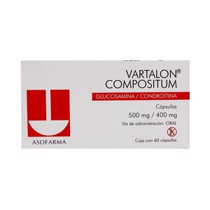 Vartalon 500/400 Mg 60 Cap Glucosamina 60 Pz