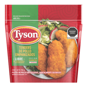 Tyson Filetes de Pollo Empanizados 700 g