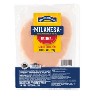 HCF Milanesa de Pollo Natural Corte Corazón 0.17 kg