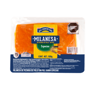 HCF Milanesa de Pollo Especias 0.5 kg Milanesa de Pollo Especias 0.5 Kg