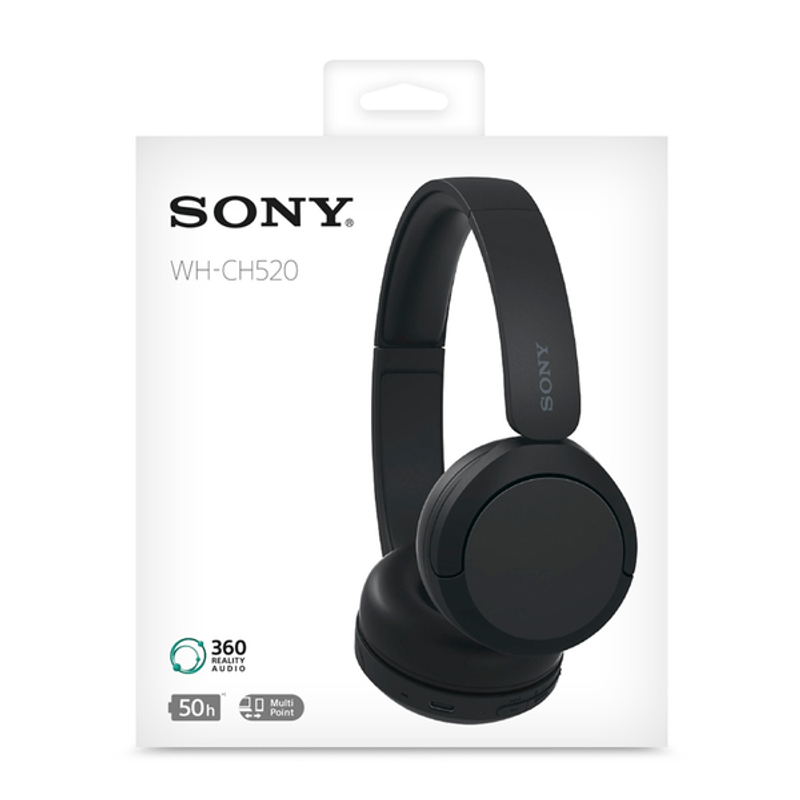 Audífonos Bluetooth WH-CH520 Sony Blanco, On ear