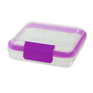 Porta Sandwich Snap Lock Azul, Morado 414 Ml 1 Pz