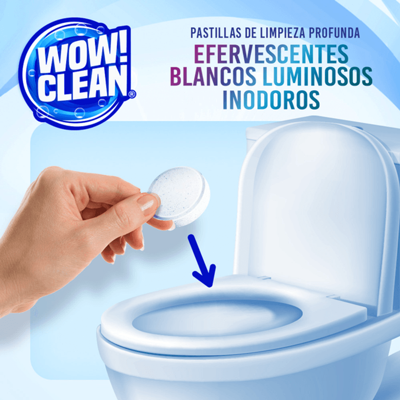 Pastillas de limpieza profunda para desinfección de inodoro – Wow! Clean