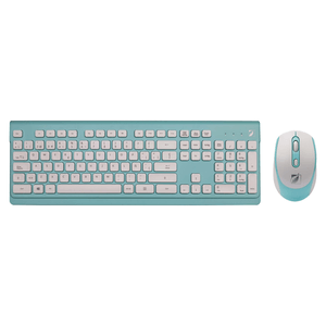 Kit Inalambrico de Teclado Y Mouse Color Azul 1 Pz