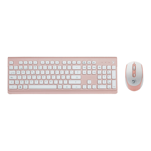 Kit Inalambrico de Teclado Y Mouse Color Rosa 1 Pz