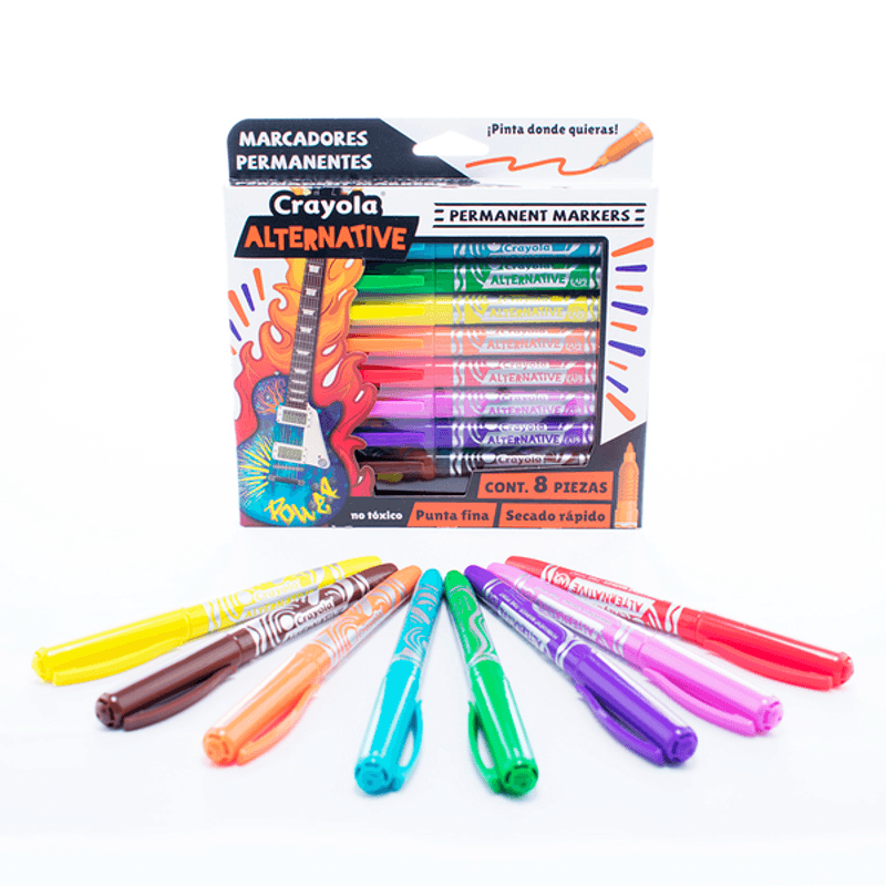 Crayola marcadores alternative glitter (blister 8 piezas), Delivery Near  You