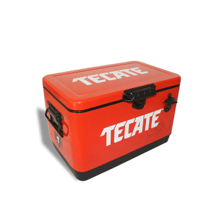 Tecate Hielera Metálica 30 L Roja 1 Pz