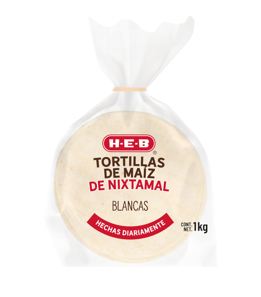 HEB Bakery Tortilla Maiz Blanca Fresca 1 kg HEB México